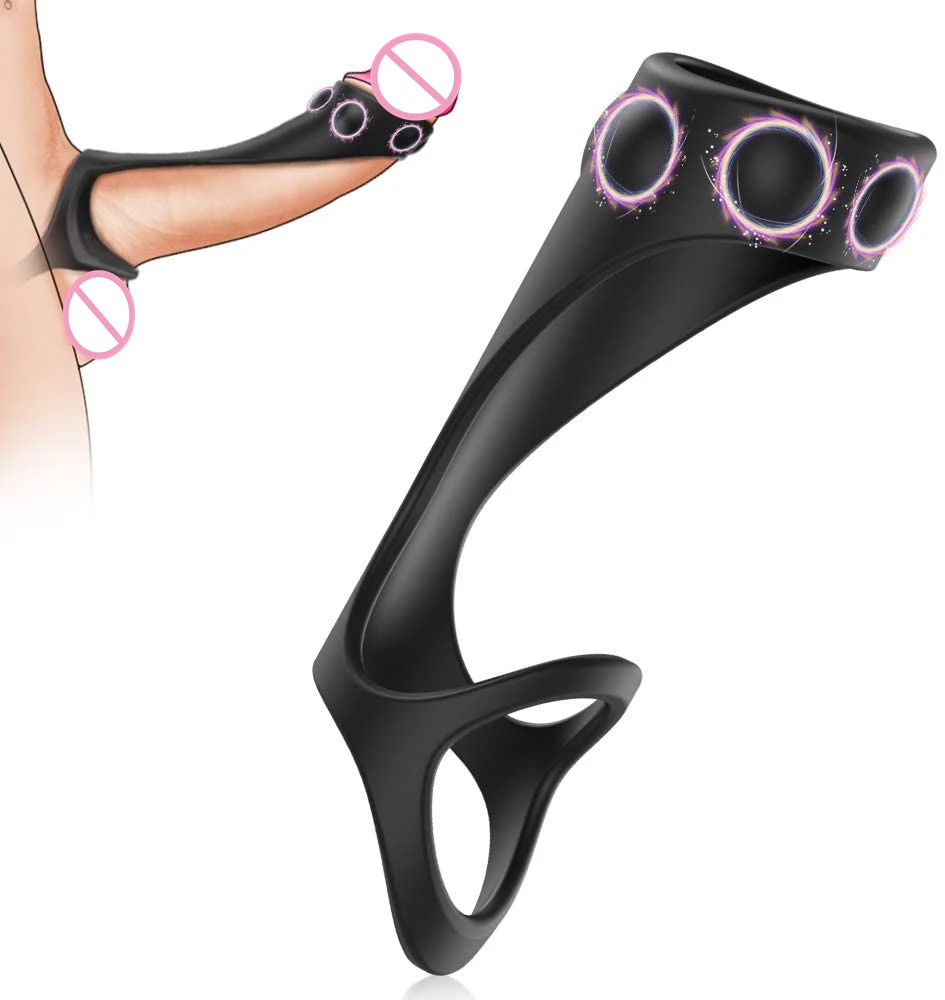 Penis Rings Cock Rings Penis Sleeve Penis Trainer Delay Ejaculation High Elasticity Time Lasting Sex Toys for Men