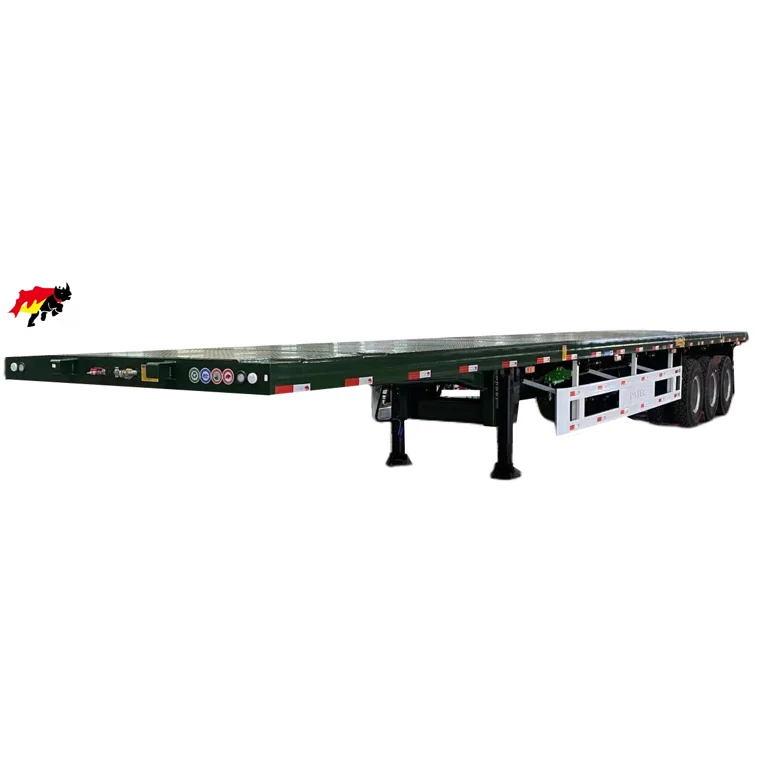 Buy Wholesale Price 3axles 4axles flat bed semi trailers 45ft flatbed trailer flat bed semi trailer for shipping containers