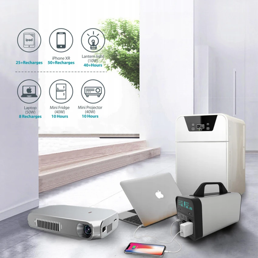 НОВАЯ переносная уличная солнечная станция мощностью 300 Вт для ноутбука мобильного телефона кемпинга генератора энергии 280wh