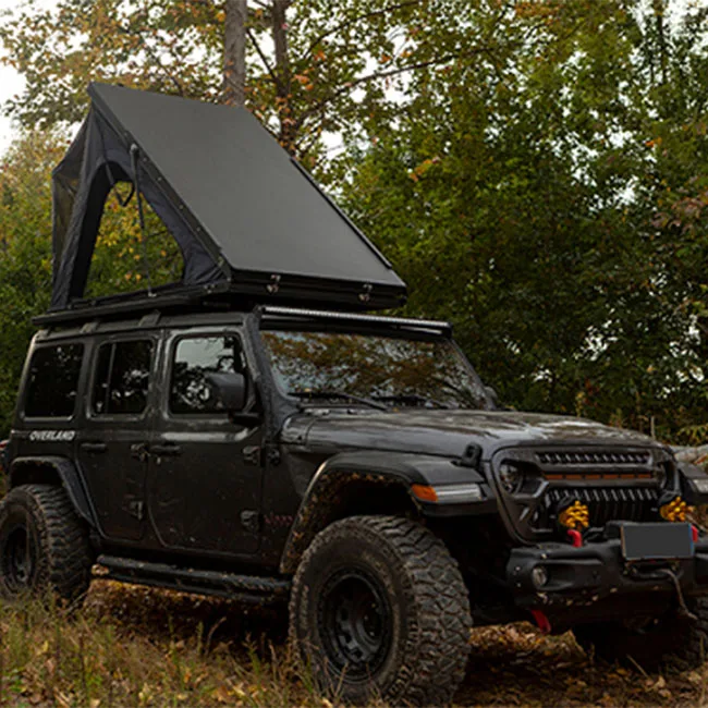 ENJOIN Outdoor Tents for Camping Light and Thin Style Automatic Aluminum Hard Shell Triangular Roof Top Tent