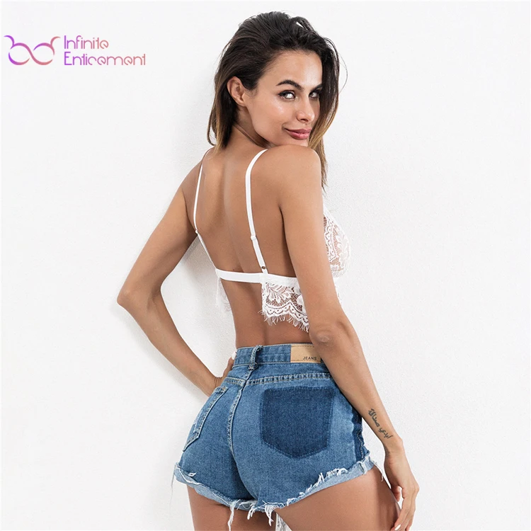 Premium comfortable lace ladies sexy net bra sets sexy bra panty set