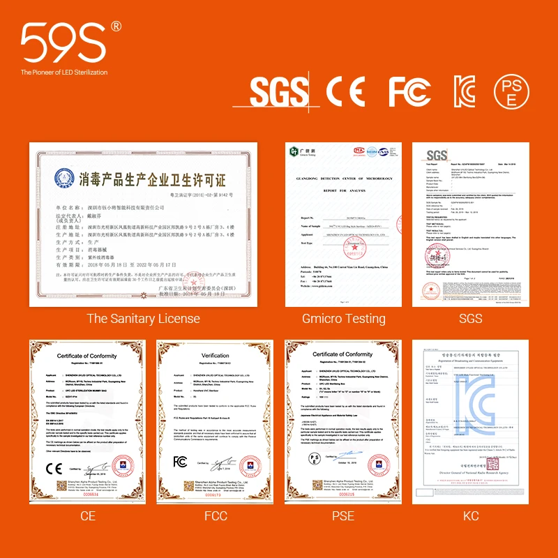  59S портативная беспроводная ультрафиолетовая дезинфекция бактерицидная УФ-осветительная коробка