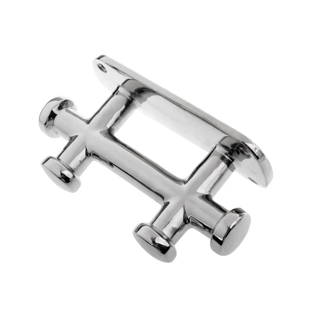 boat accessories 316 ss Canoe Deck Double Cross Bollard Cleat