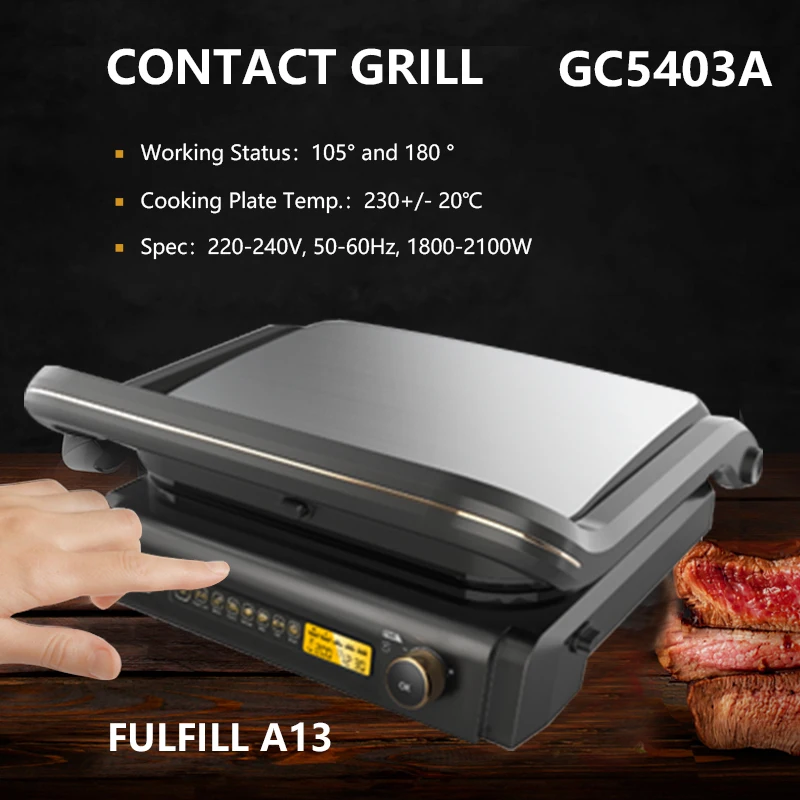 Detachable Contact Grill Profession Electric Sandwich Contact Grill