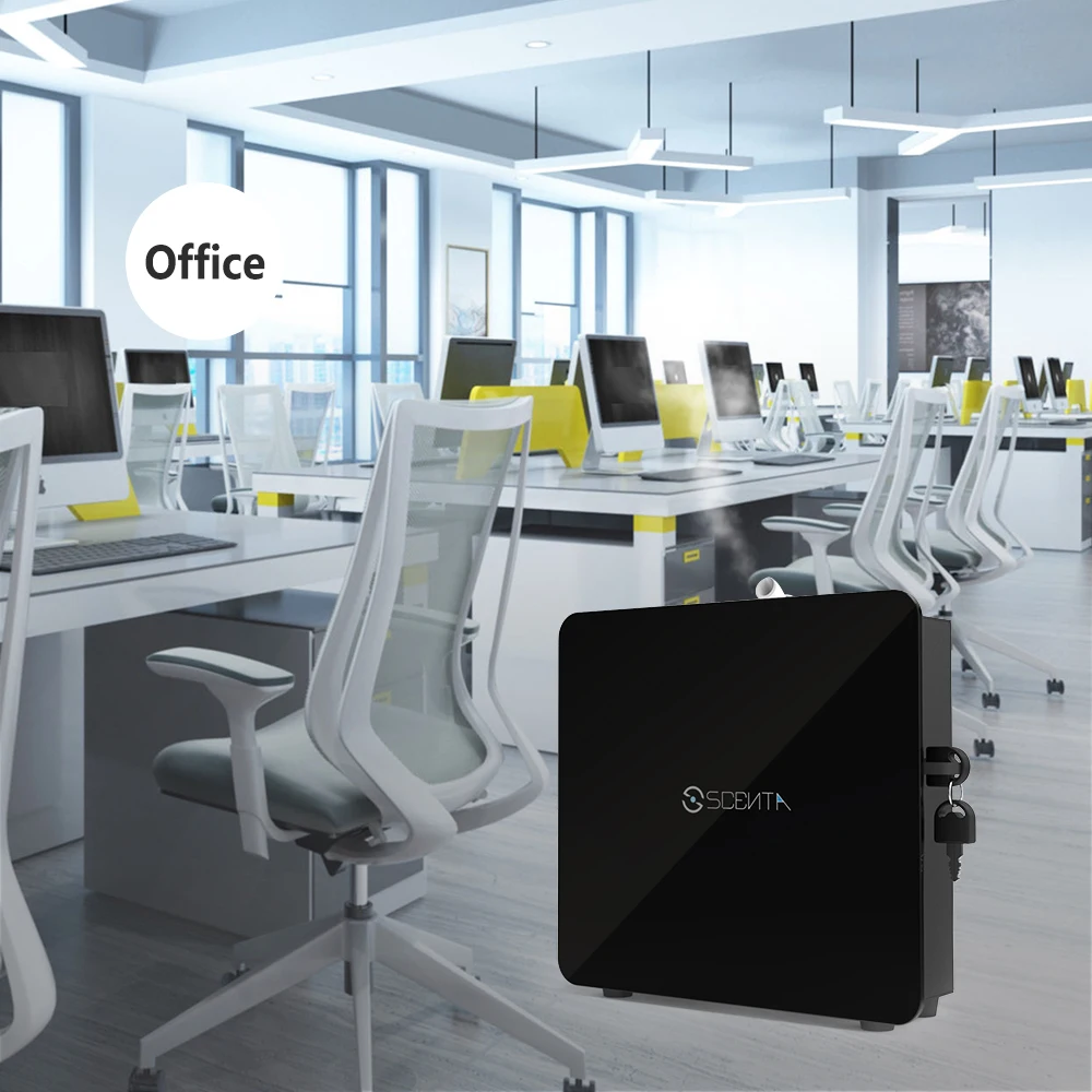 SCENTA Luxury Aromatherapy Essential Oil Diffuser Custom Logo Fragrance Home Nebulizer Automatic Spray Air Freshener Machine