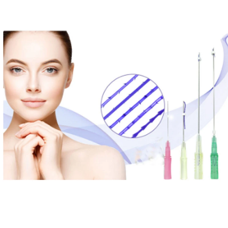 Cog 3d thread pdo suture thread 21G 60mm  surgical suture needle with thread