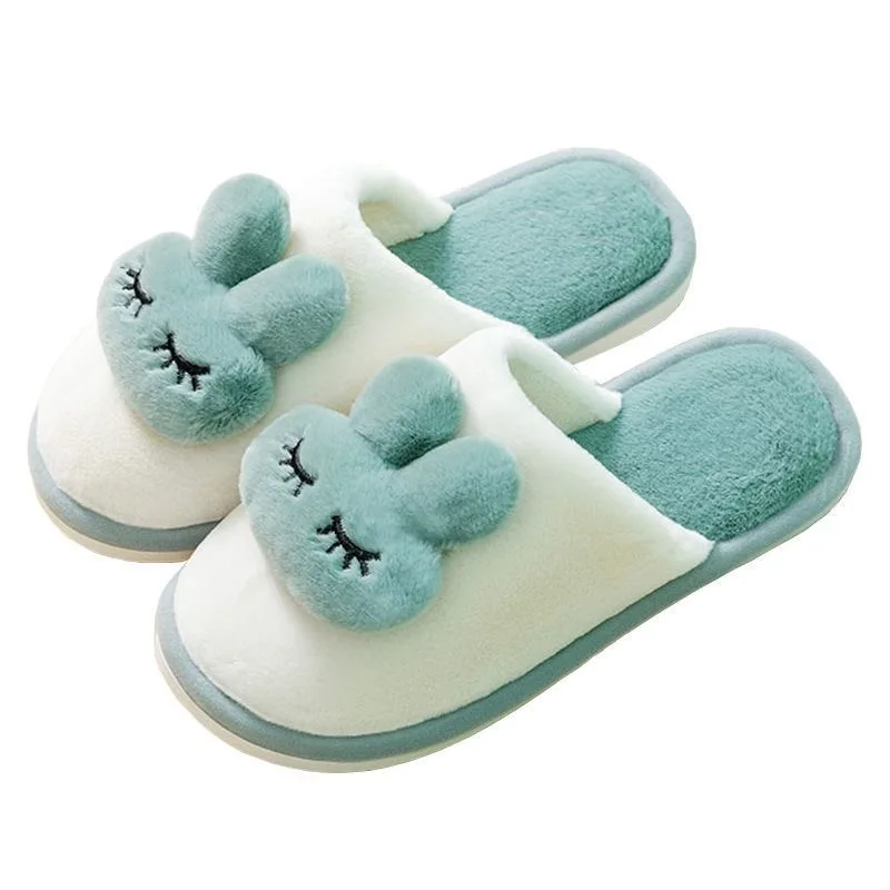 Custom Rabbit Plush Animal Slippers For Women And Adults