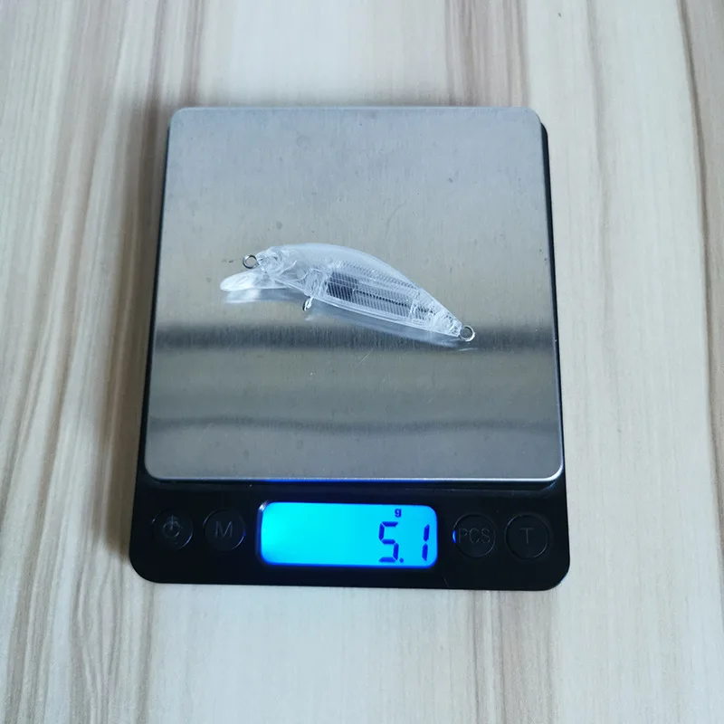 NEW OEM Unpainted Blanks Bait 5g 6cm Wobblers Minnow Sinking Rattles Special Weight Inside DIY Fishing Lures
