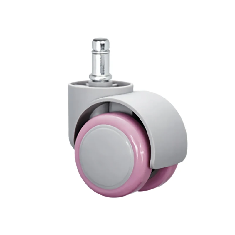 pink factory direct sale 2 inch caster, furniture wheel castor, nylon office directional universal wheel