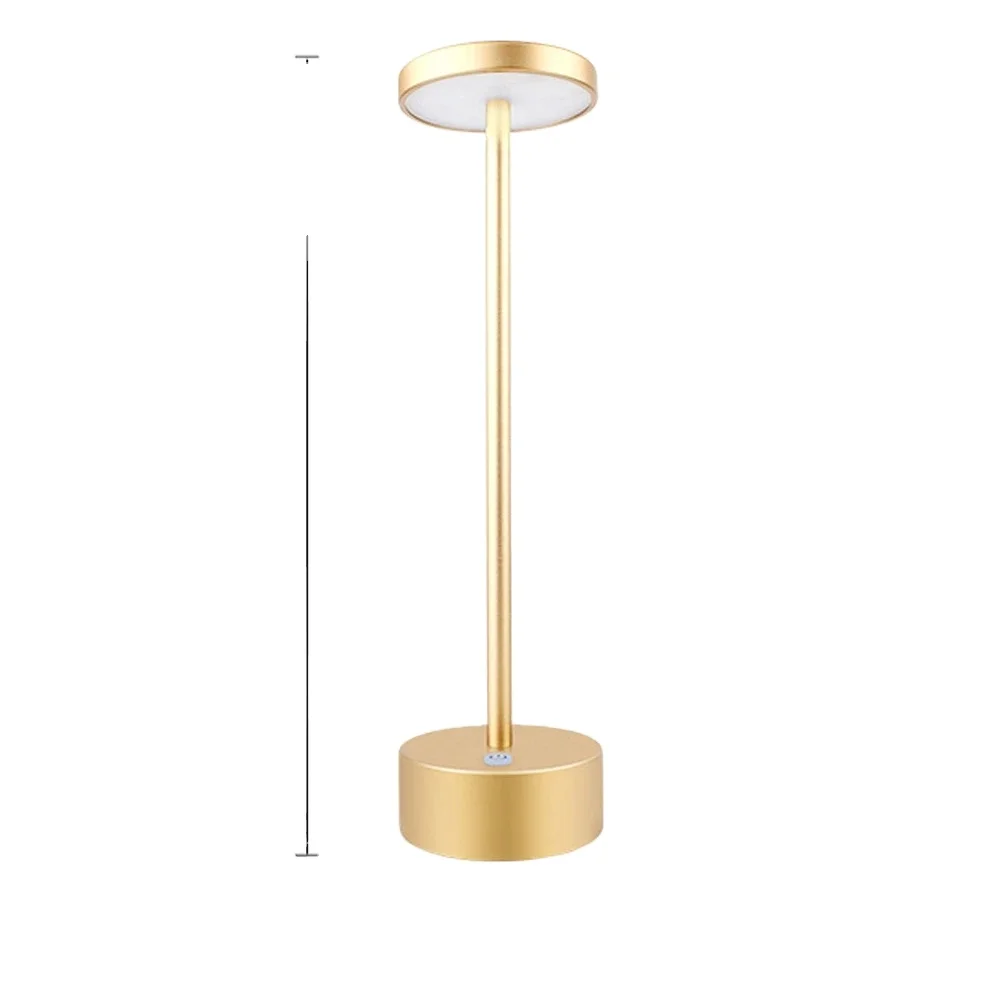 LED Bedside Desk Lamp IP54 Waterproof Night Light USB Rechargeable Aluminum Alloy Reading Table Light for Bar Living Room LED B