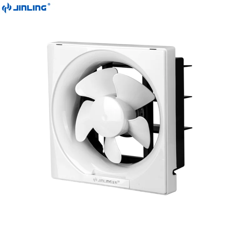 220V Plastic Shell 6 8 10 12 inch Square Wall Window Louvered Ventilation Exhaust Kitchen Extractor Fan