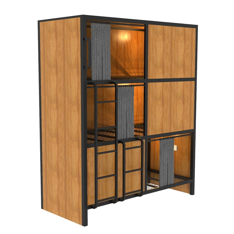 E1 MDF Loft детские кровати общежития с настольным шкафом