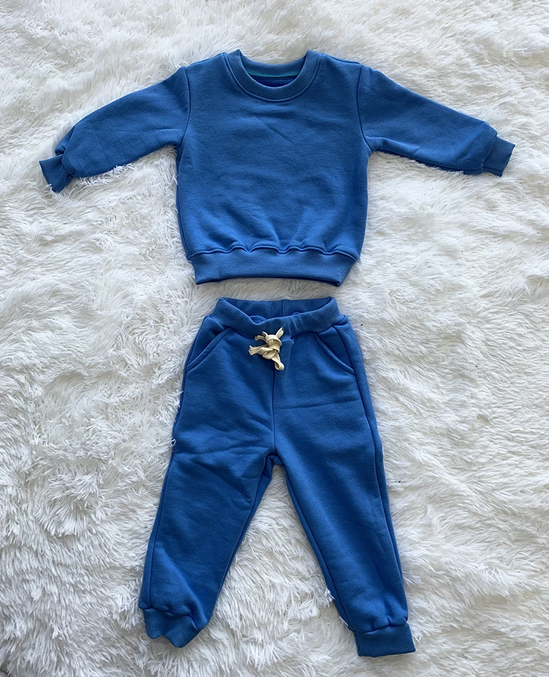 RTS baby clothing sets long sleeve bodysuit jumpers for kids hemp crewneck