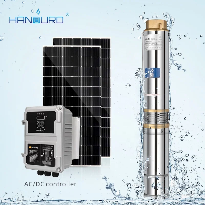 4HP 4inch 13m3/h 150m 380V Solar Water Pump Submersible Solar Pumps for Agriculture Irrigate