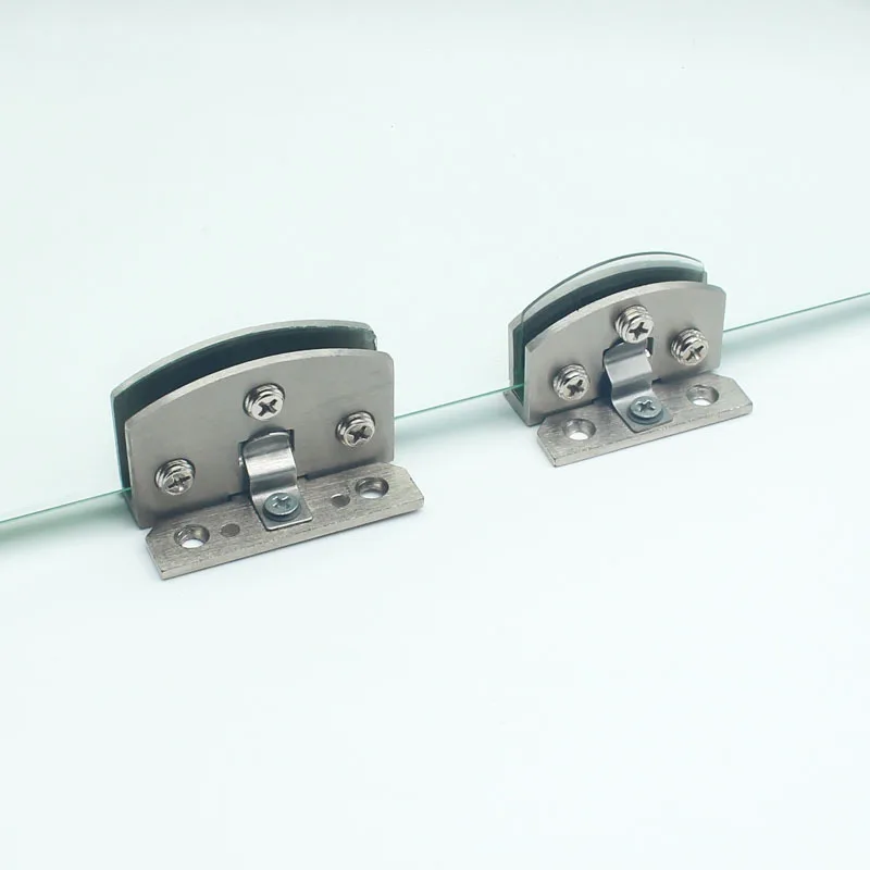 Glass door hinges non-perforated glass hinges cake cabinets window display cabinets hinge