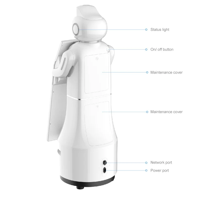 Intelligent Concierge Robot Robot Humanoid Robot Intelligent Hotel Info Query Vip Reception Restaurant