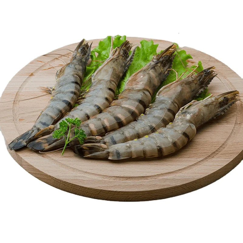 Vietnam Bulk Packing Shelf Life 24 Months Ocean Fresh Black Tiger Shrimp Frozen Prawns Freeze Dry Seafood Wholesale