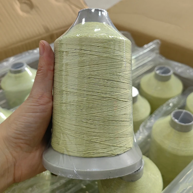 Professional Factory Direct Flame Proof Steel Wire Reinforced Kevlars Aramid 600D Aramid Covered Steel Wire Sewing Thread