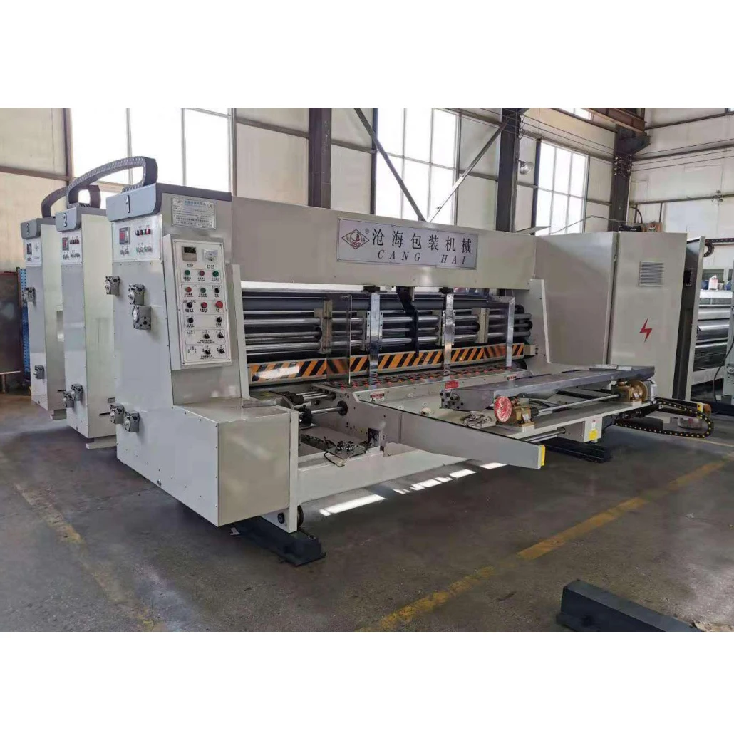 Fully Automatic 3 4-Color Carton Printing Slotting Die-Cutting Machine
