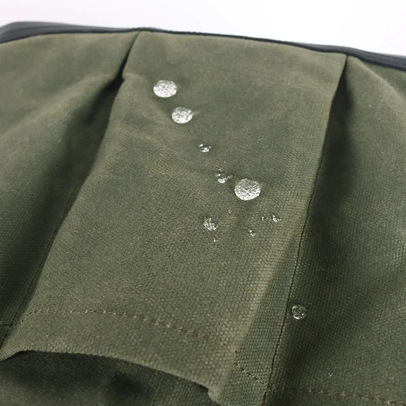 Пользовательская портативная Водонепроницаемая Вощеная холщовая садовая Сумка-тоут для хранения инструментов