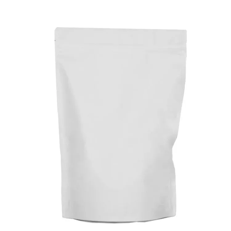 Hot new products stand up box bottom kraft plastic paper bag for pork dried fruit snack nut coffee tea