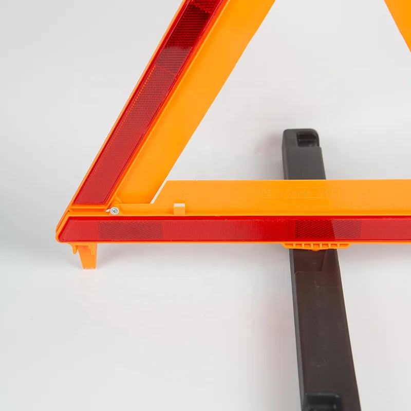 3 Pack Warning Triangle DOT Approved Reflective Warning Road Safety Triangle Kit