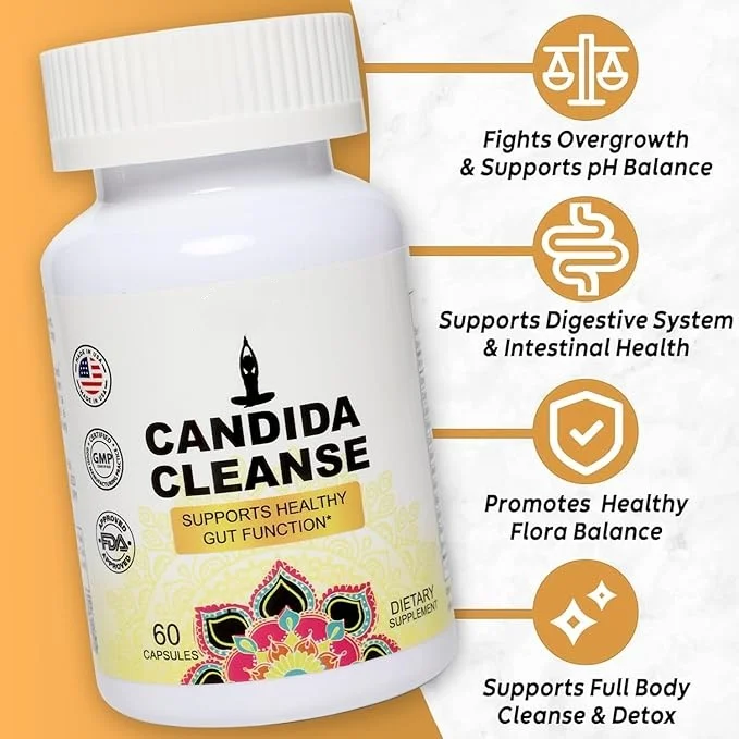 OEM натуральные травы для кишечной детоксикации Candida Cleanse капсулы укрепления здоровья кишечника способствуя здоровому балансу