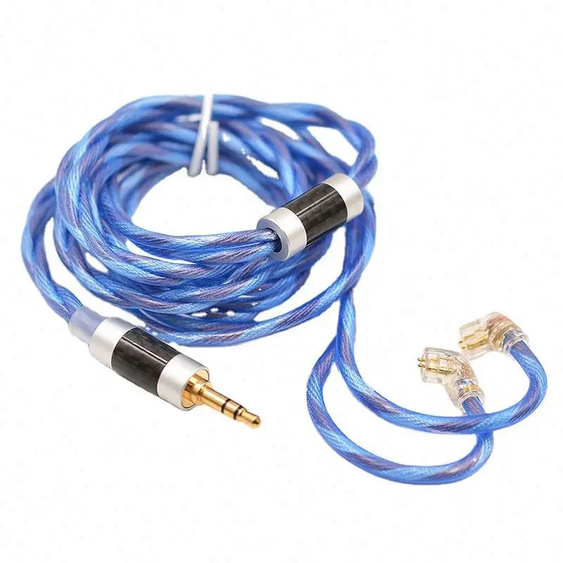 KZ 90-10 cable 498 core blue twine cable For ZST zs6 zs3 ZSX ZSN pro Improve sound quality higher