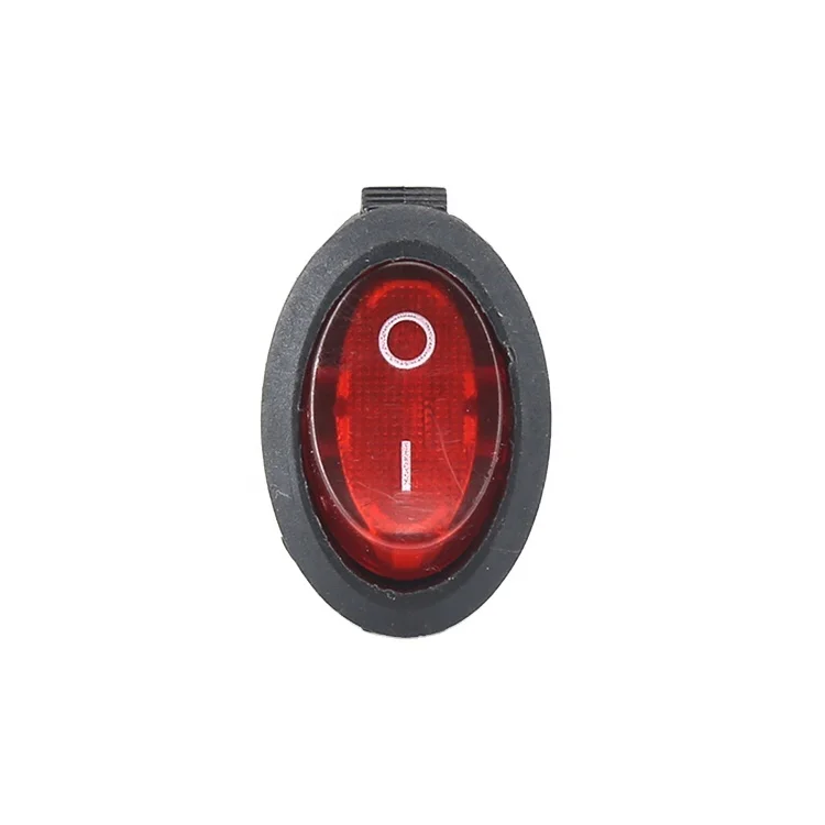 Kcd1 серии красный ВКЛ-ВЫКЛ 20A 250V непросвечивающие кулисный переключатель с светодио дный светильник