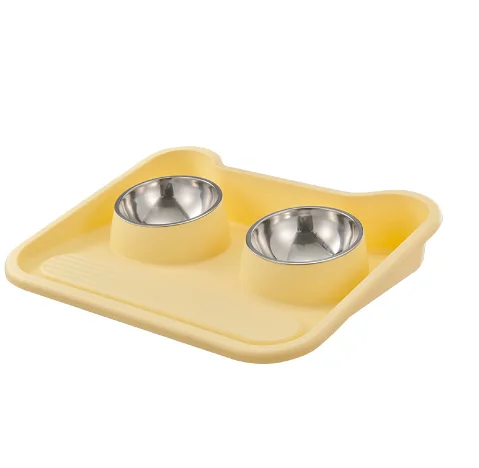 Stainless Steel Non Slip Metal Insulated Dog Bowls Cats Pet Food Water Dish Feeding for Large Medium Small Breed Dogs