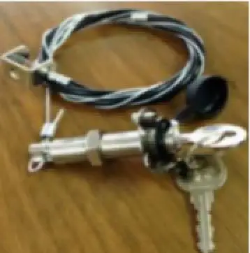 Garage door opener emergency lock