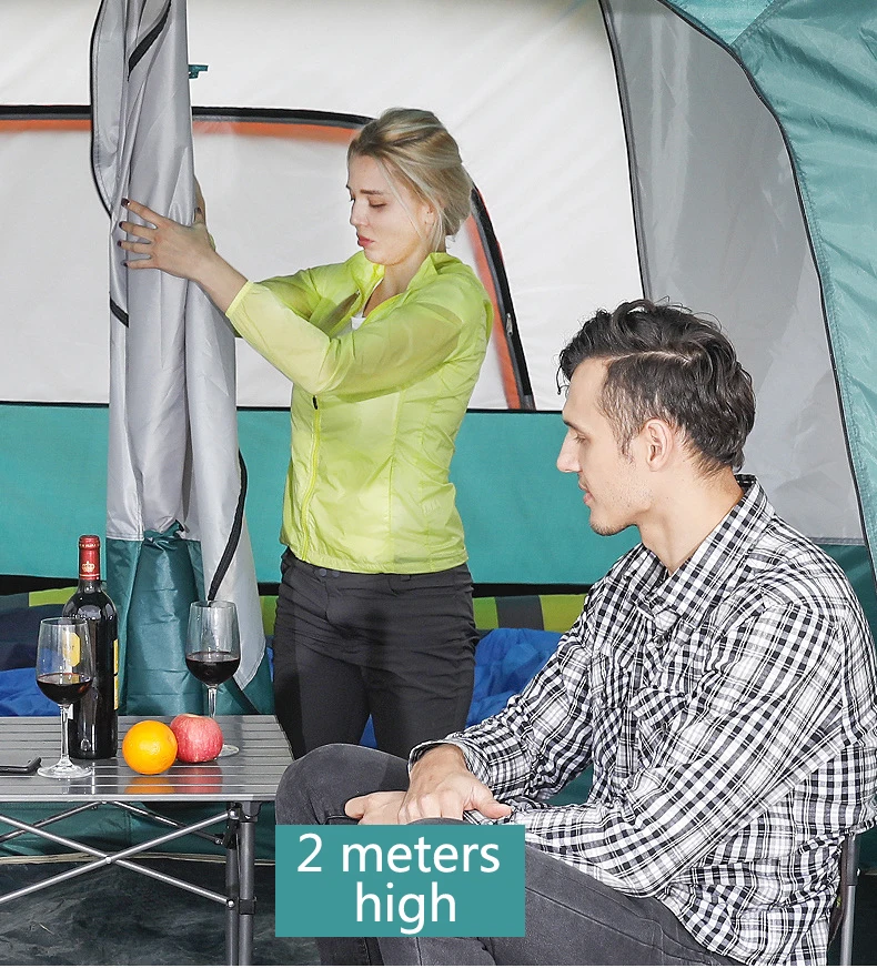 Waterproof glamping inflatable party roof tents for events outdoor with two bedroom 5 to 10 Person