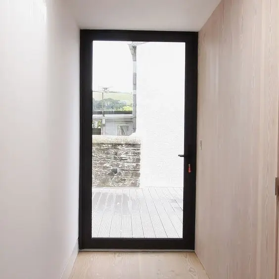 High Quality Doors and Windows Swing Door Aluminum Glass Hinged Exterior French Double or Single Door for House