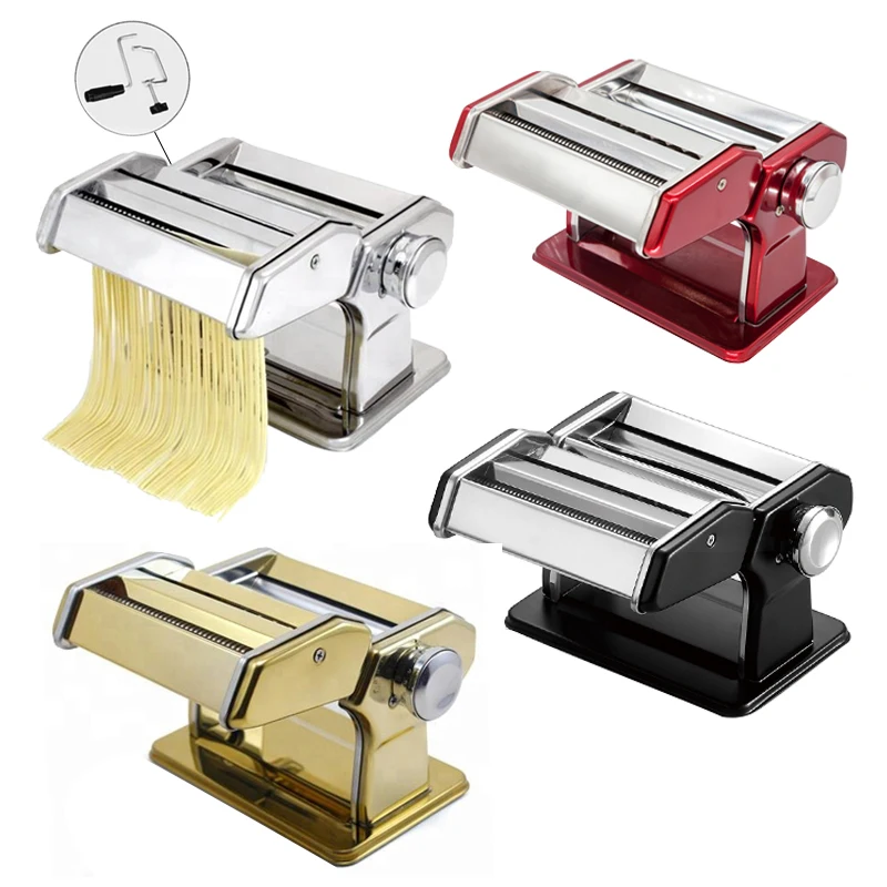  Household Manual Noodle Pasta Machine maker Stainless Steel Rice Making With Stop