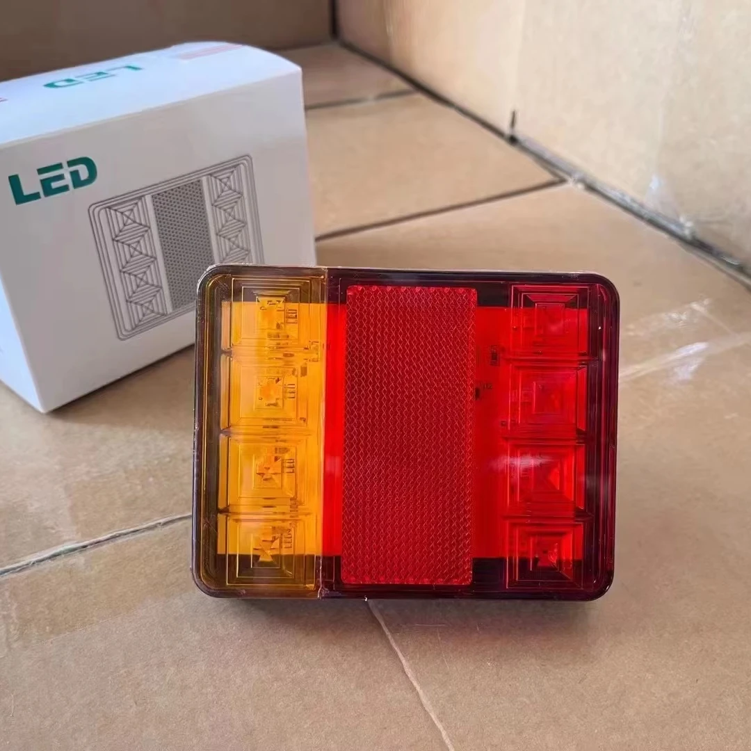 Dual Color Trailer Tail Light 3 Functions Side Marker Light 12v Truck Tail Light