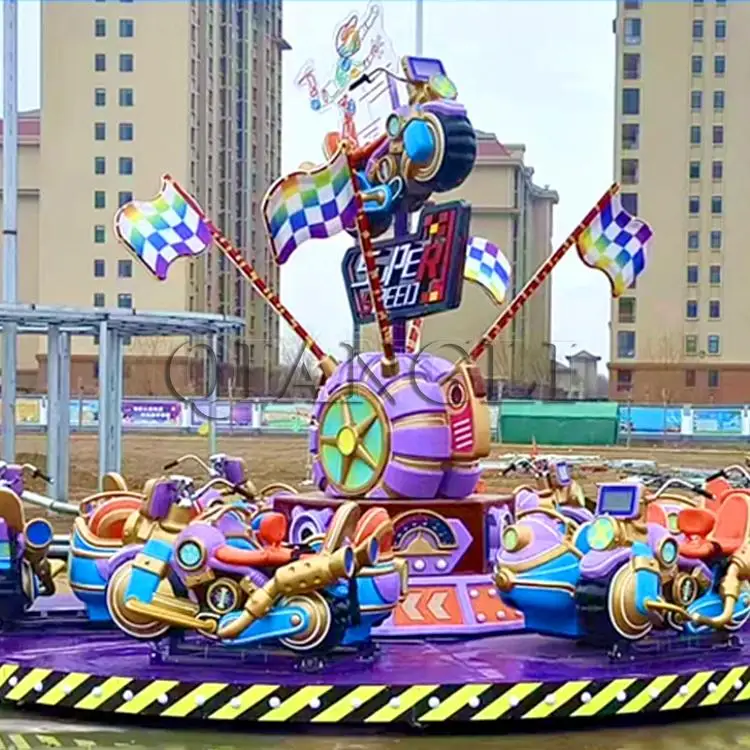 Fun Park Amusement Machine Equipment Carnival Games Spin Motorcycle Car Fun Park Equipment