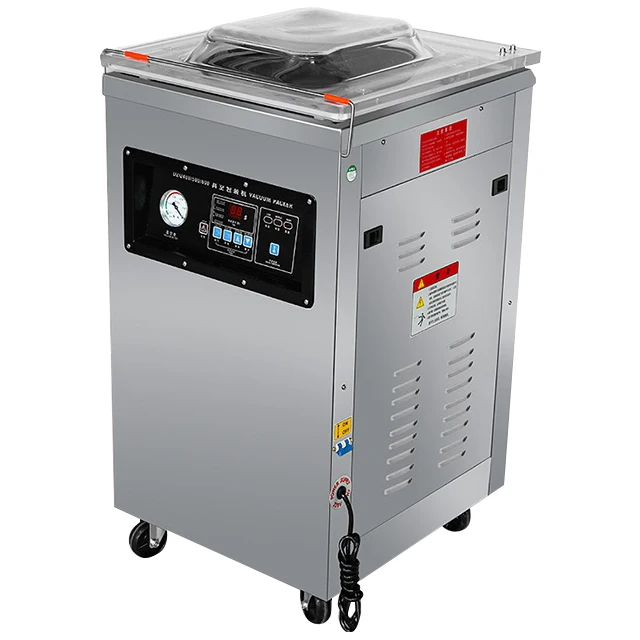 DZ400/2D Model commercial rice coffee fish food sausage chicken meat vacuum sealer packaging packing machine