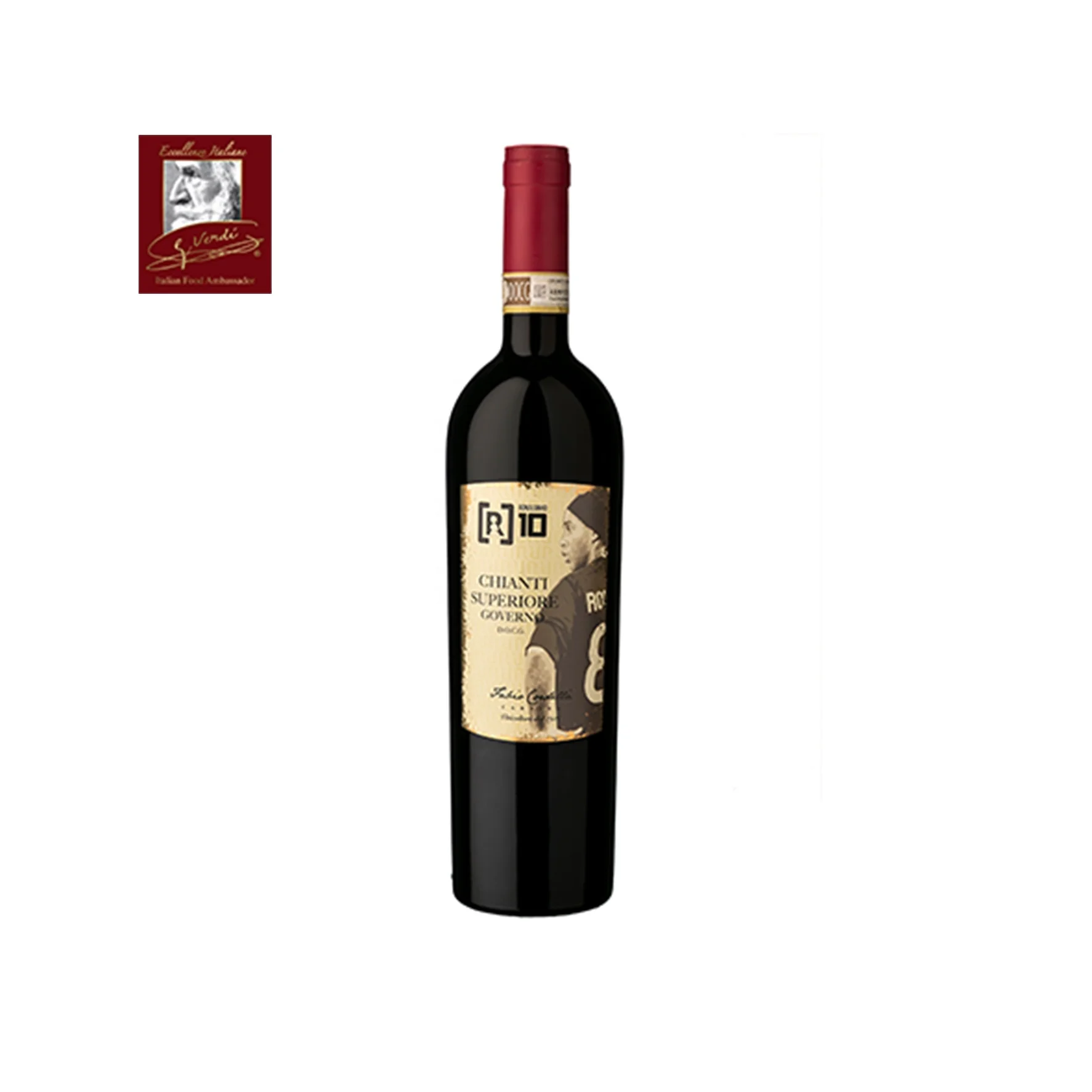 Ronaldinho [R]10 итальянское красное вино Chianti Superiore DOCG 750 мл бутылки вина чемпионов GVERDI Selection