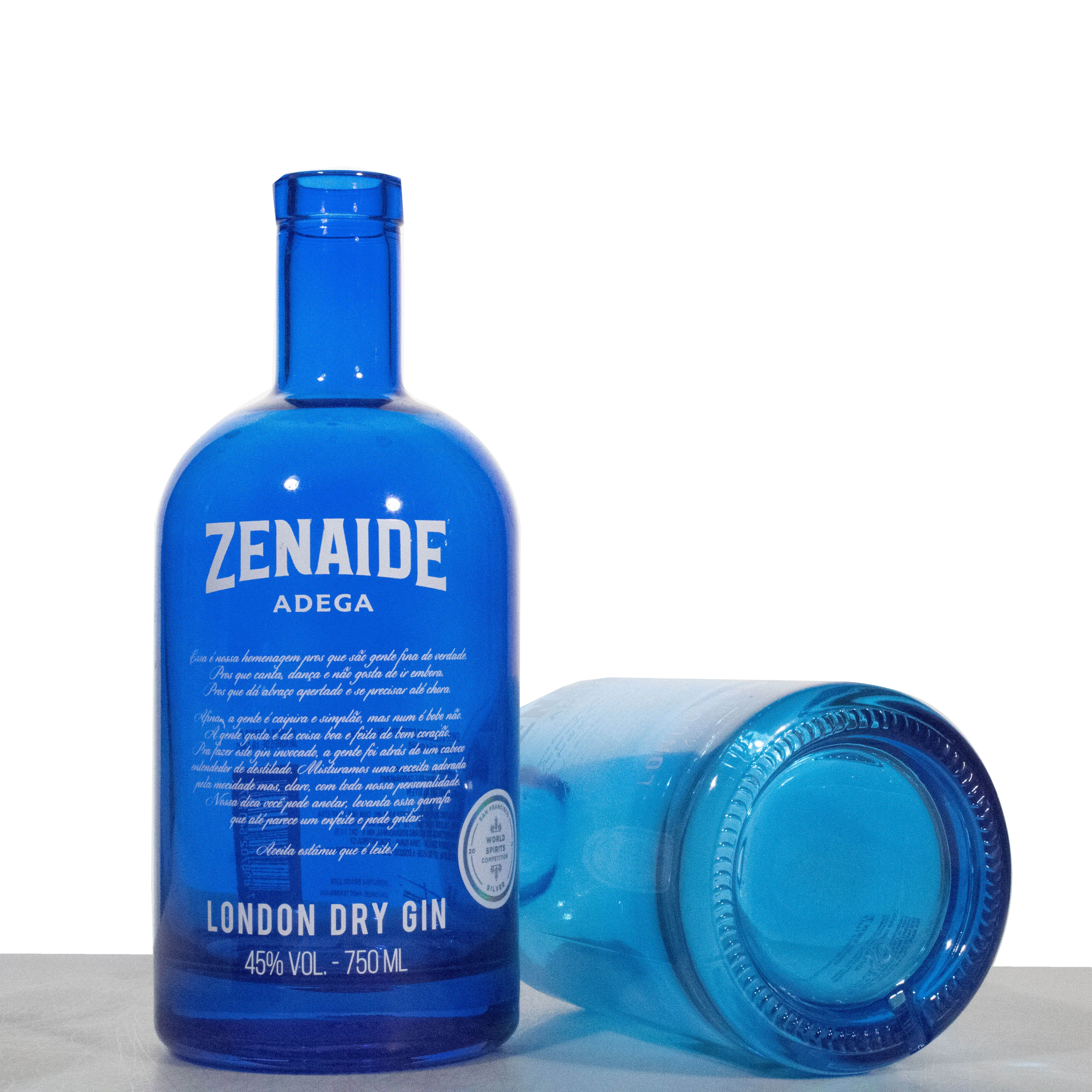 Whisky Vodka Rum 700ml Liquor Round Glass Bottle Screen Printing Beverage Blue Bottle Clear Empty 500ml 700ml 750ml Bottle