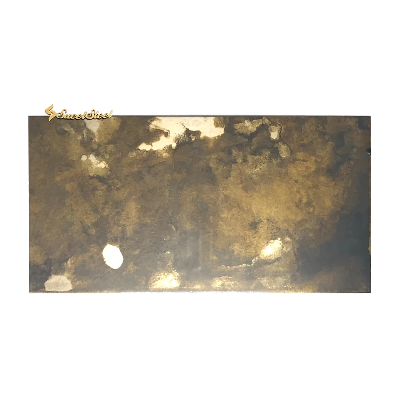 SUCEL Decorative Antique Bronze Color Copper / Brass Coated Clad 304 Antique Stainless Steel Plates And Sheets