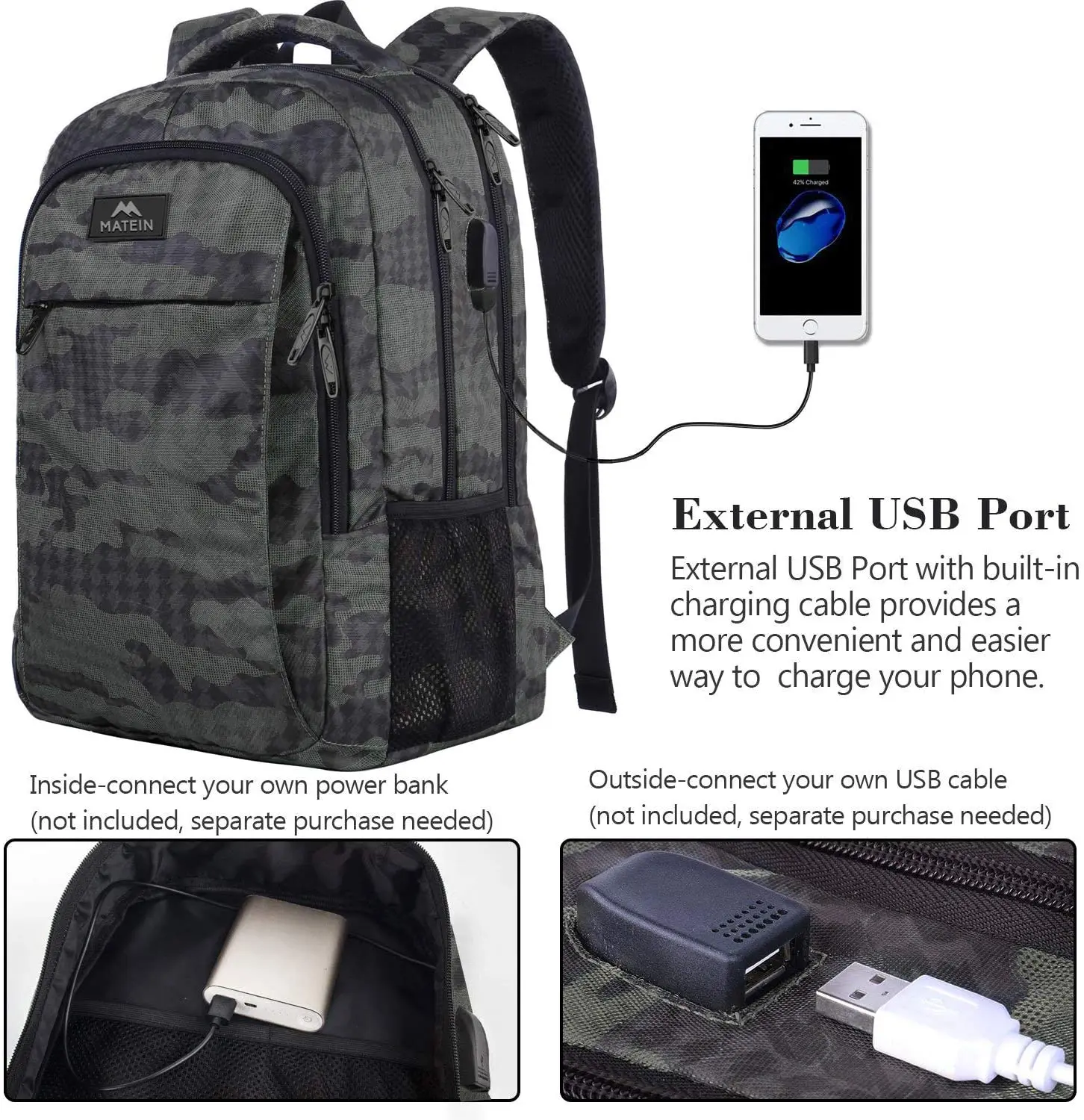 The top 10 best hustle modern anti theft travel & business laptop backpack air travel carry on 15.6 usb charging laptop backpack