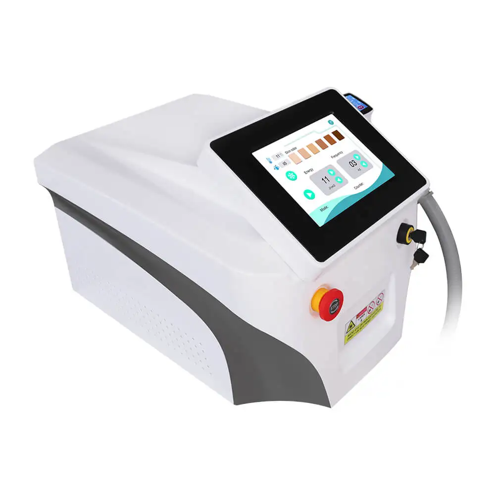 Portable 3 Wave Diode Laser Hair Removal Machine with 755 808 1064 Wave Length Diode Laser 3 Waves Big Spot
