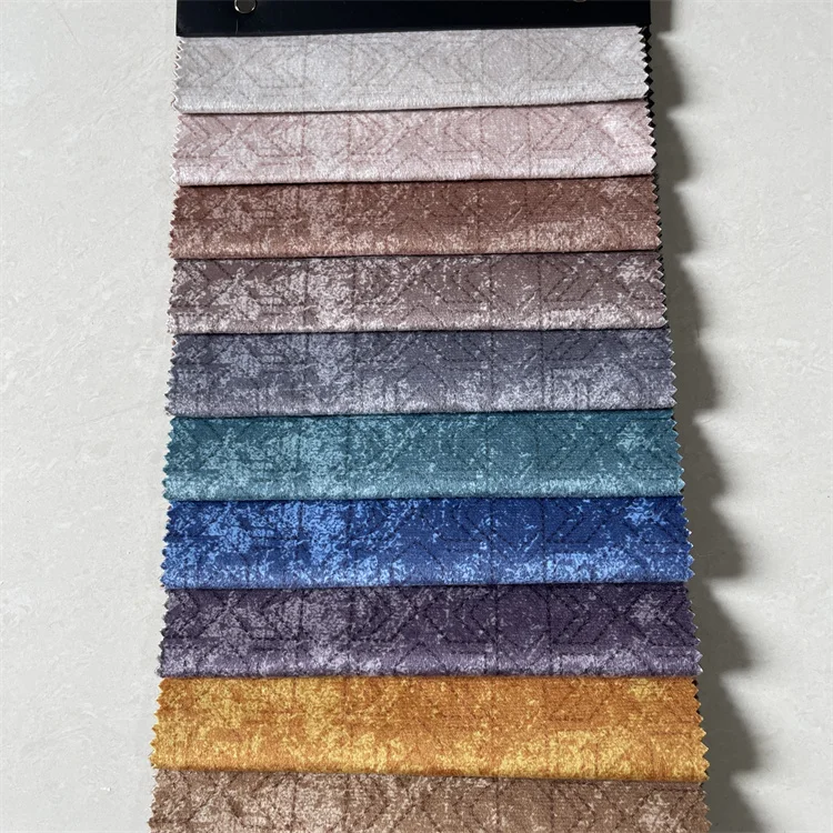 New Design Hometextile Arab Upholstery Multi Stitch Holland Velvet Sofa Fabric For Furniture