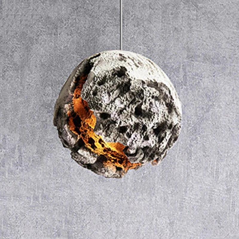 High Quality Foam Star Shaped Restaurant Bedroom Decorative Droplight Wabi Sabi Led Grey Coffee Shop Dining Hall Pendent Lamp