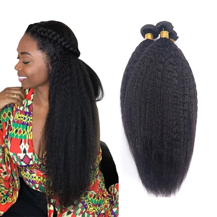 10A 12A Grade Wholesale Vendors Human Hair Weave Kinky Straight Virgin Brazilian Hair Bundles with Closure