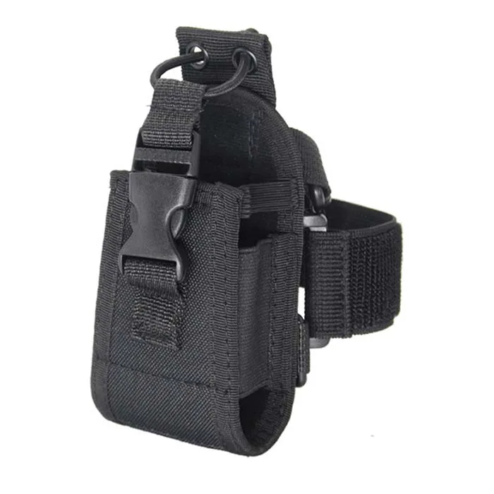 Holder Pocket Portable Tactical Molle Radio Walkie Talkie Pouch Waist Interphone Holster Carry Bag