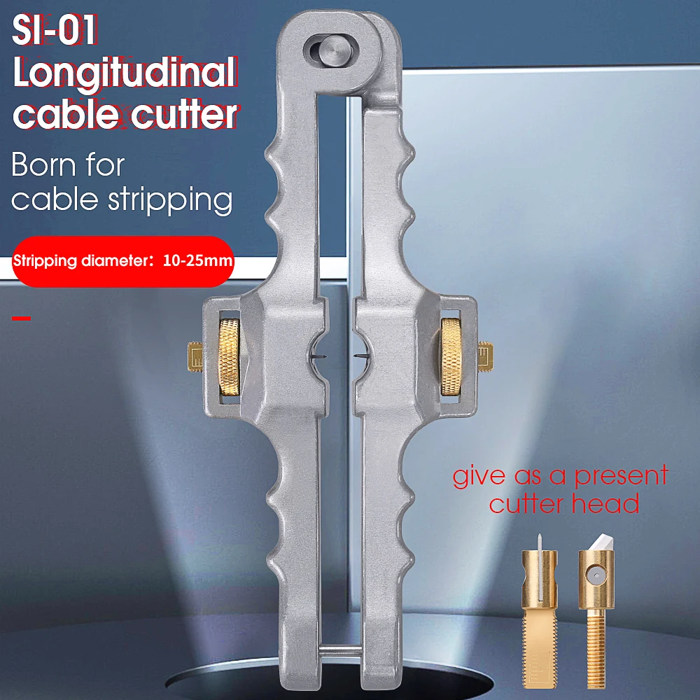 Longitudinal Opening Knife Longitudinal Sheath Cable Slitter Fiber Optical Cable Stripper SI-01 Cable cutter