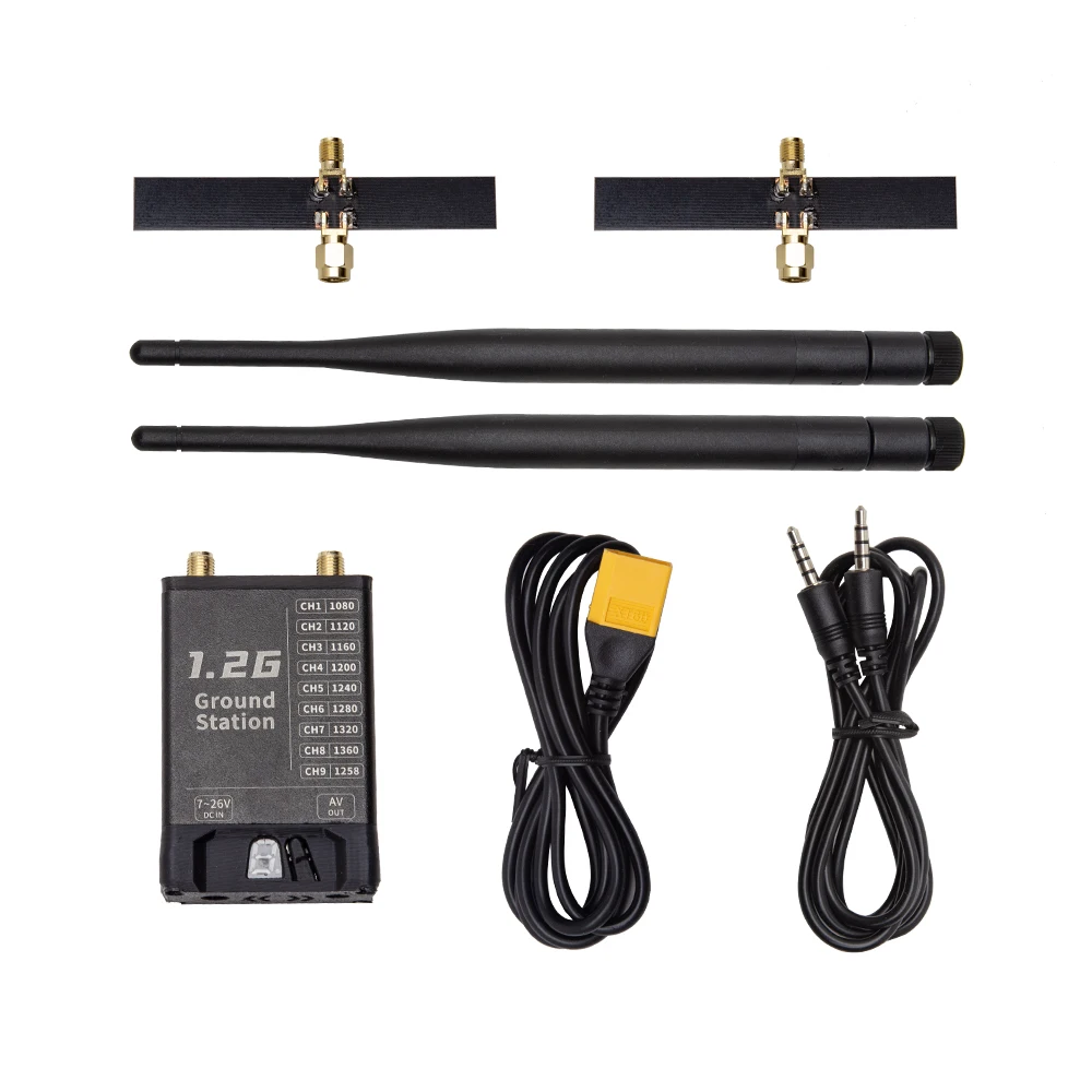 SKYZONE 1.2GHz Receiver OLED Ground Station Module with filter Receiver 9CH Wide Band 900MHZ Support SKYZONE FPV Goggles drone