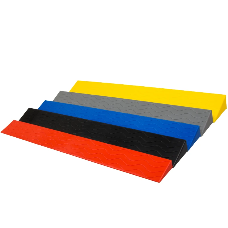 6.5cm high wholesale step cushion slope road tooth plastic uphill threshold triangular deceleration belt roadside slope