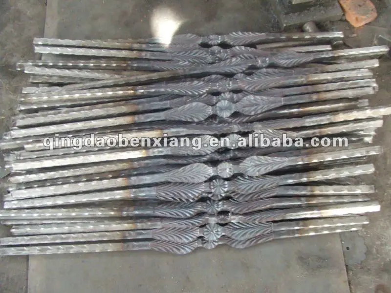 High Quality Powder Coated Wrought Iron Forged Baluster Modern Design for Hotel Application